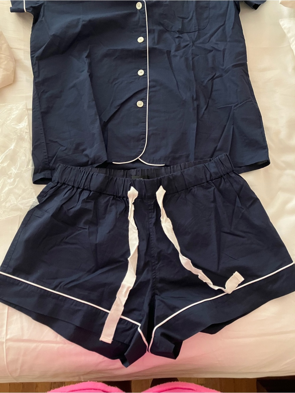 Pajama short set in end-on-end cotton - Picture 5 of 6